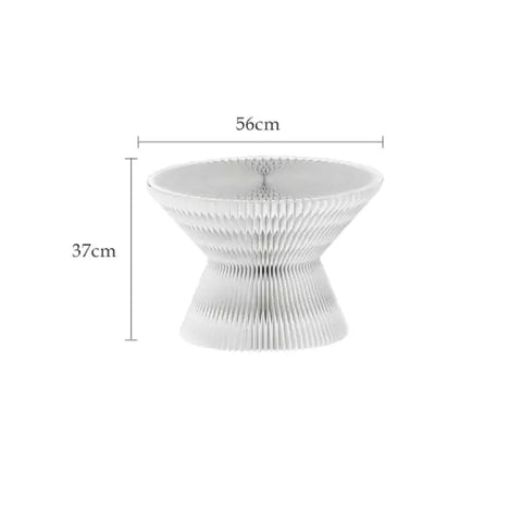 沙漏茶几 │ 風琴牛皮紙折疊家具 | ihpaper - Design Chicken創意購物平台