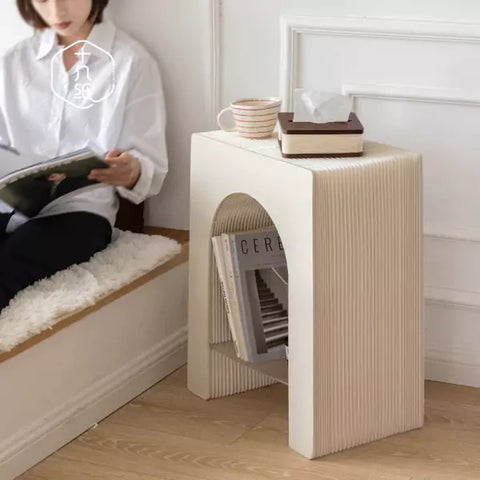 空谷邊几 │ 風琴牛皮紙折疊家具 | ihpaper（一套兩件） - Design Chicken創意購物平台