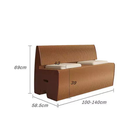 藝棧沙發 │ 風琴牛皮紙折疊家具 | ihpaper（一套三件） - Design Chicken創意購物平台