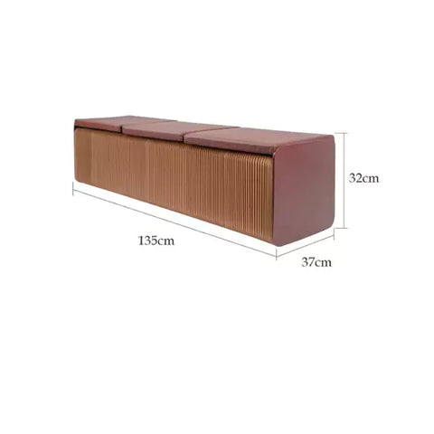 褶疊三折櫈 │ 風琴牛皮紙折疊家具 | ihpaper - Design Chicken創意購物平台