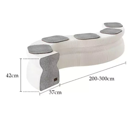 褶疊吐司長櫈 │ 風琴牛皮紙折疊家具 | ihpaper（一套兩件） - Design Chicken創意購物平台