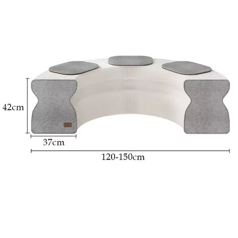 褶疊吐司長櫈 │ 風琴牛皮紙折疊家具 | ihpaper（一套兩件） - Design Chicken創意購物平台