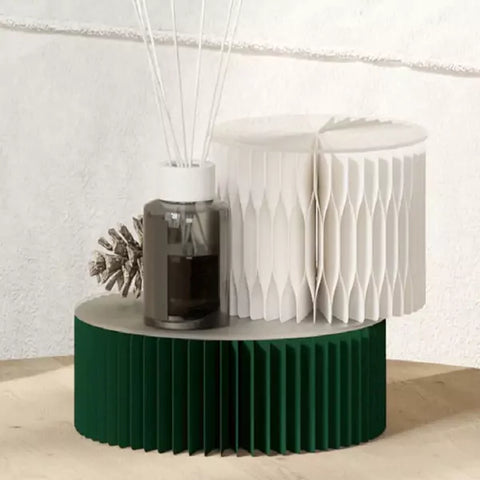 軸心微展台 │ 風琴牛皮紙折疊家具 | ihpaper（一套兩件） - Design Chicken創意購物平台