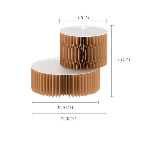 軸心微展台 │ 風琴牛皮紙折疊家具 | ihpaper（一套兩件） - Design Chicken創意購物平台