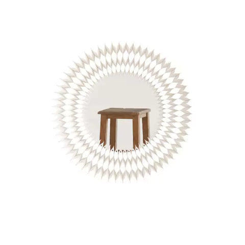 雛菊壁鏡 │ 風琴牛皮紙折疊家具 | ihpaper（一套兩件） - Design Chicken創意購物平台