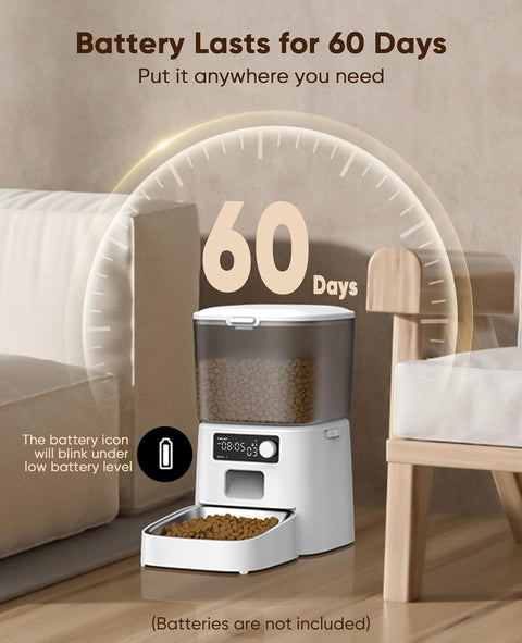 寵物自動餵器單碗版 | oneisall PFD001 （白色） - Design Chicken