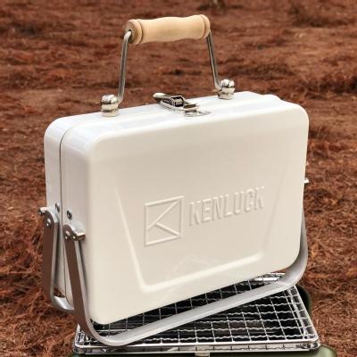 【港澳總代理】迷你攜帶型烤肉架 | KENLUCK Mini Grill（啞光白） - Design Chicken
