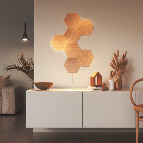 能拼裝照明木板燈 | Elements Hexagon - Design Chicken