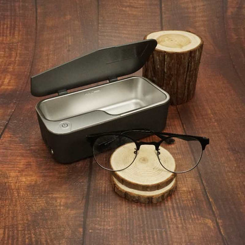 【港澳總代理】超聲波眼鏡清洗機 升級版 │ Smartclean Vision.7（銀黑色） - Design Chicken