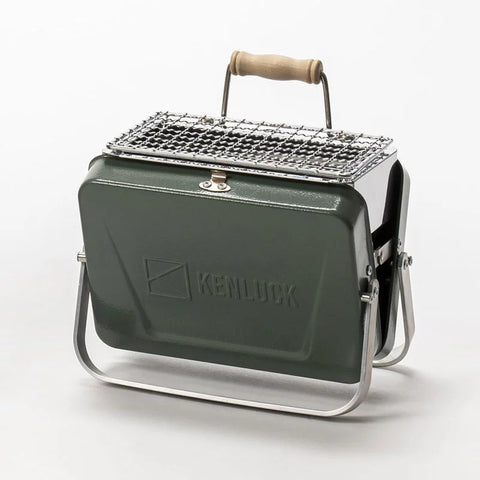 【港澳總代理】迷你攜帶型烤肉架 | KENLUCK Mini Grill（錘紋綠） - Design Chicken