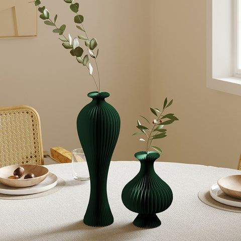 【即將推出】古典花器 │ 風琴牛皮紙折疊家具 | ihpaper - Design Chicken