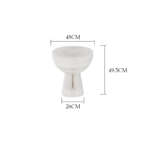 花束邊几 │ 風琴牛皮紙折疊家具 | ihpaper（一套兩件） - Design Chicken