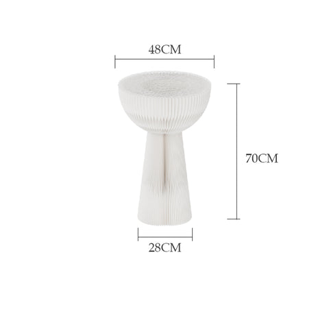 花束邊几 │ 風琴牛皮紙折疊家具 | ihpaper（一套兩件） - Design Chicken