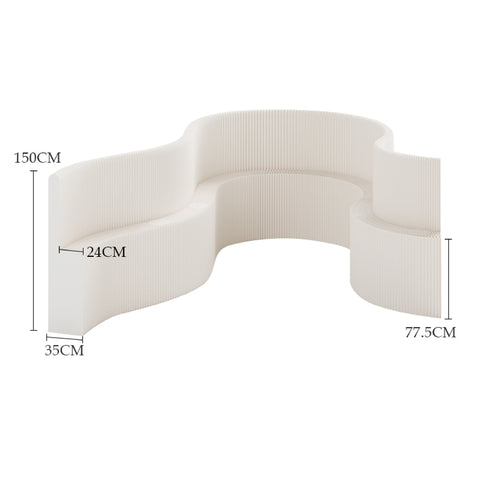 褶疊輕廊紙牆 │ 風琴牛皮紙折疊家具 | ihpaper - Design Chicken