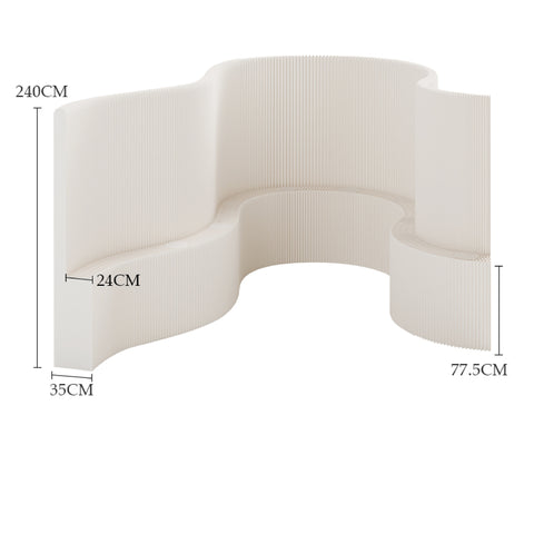 褶疊輕廊紙牆 │ 風琴牛皮紙折疊家具 | ihpaper - Design Chicken