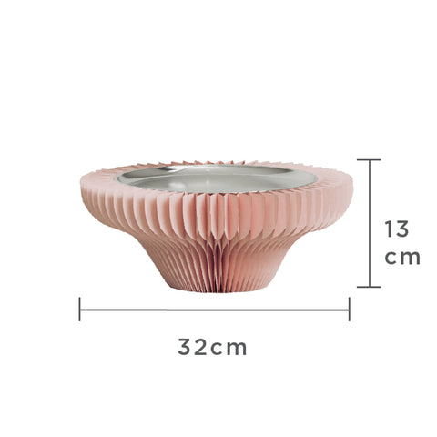 風琴高腳托盤展台 │ 風琴牛皮紙折疊家具 | ihpaper（一套兩件） - Design Chicken