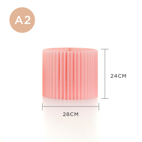 【即將推出】台面圓柱微展台 │ 風琴牛皮紙折疊家具 | ihpaper - Design Chicken