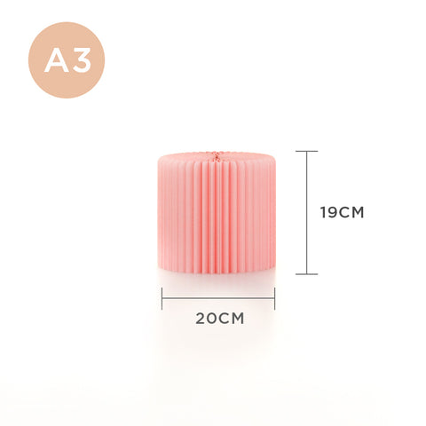 【即將推出】台面圓柱微展台 │ 風琴牛皮紙折疊家具 | ihpaper - Design Chicken