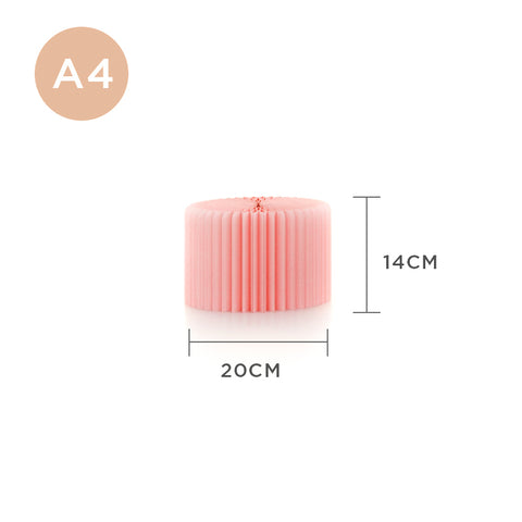 【即將推出】台面圓柱微展台 │ 風琴牛皮紙折疊家具 | ihpaper - Design Chicken